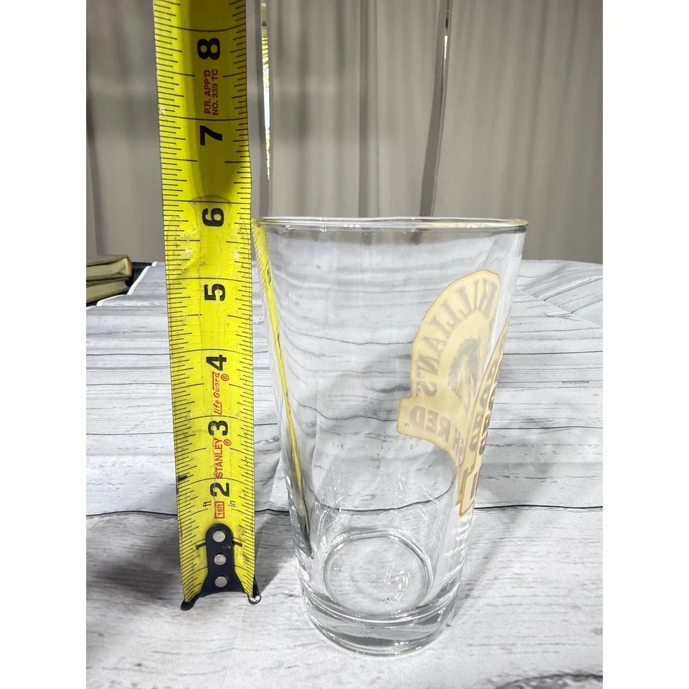 George Killians Irish Red Pint Glass Beer Barware Horse Logo 16oz Clear Glass